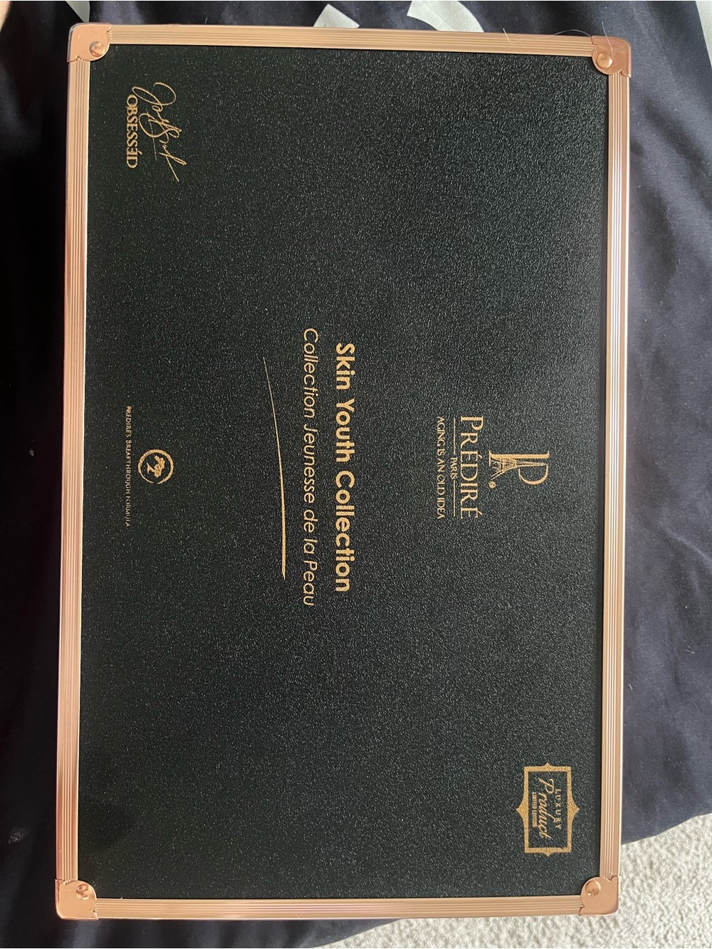 Prédiré Skin Youth Collection - Black & Rose Gold Skincare Case